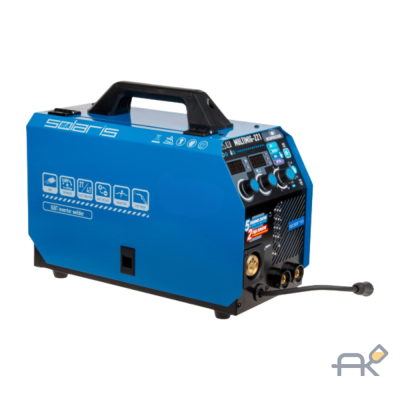 Полуавтомат сварочный Solaris MULTIMIG-221 (230В MIG/SPOT/FLUX/MMA/TIG евроразъем горелка 3 м смена полярности 2T/4T. рег.индуктивн.) (MULTIMIG-221)